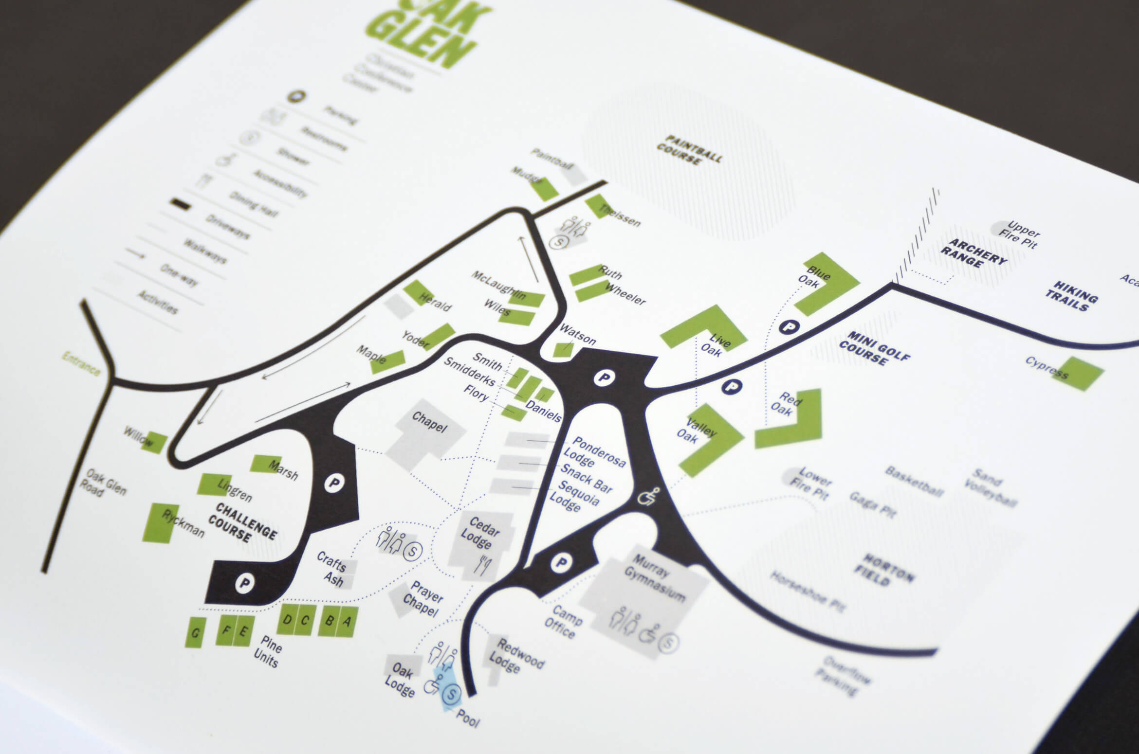 Campsite map design.