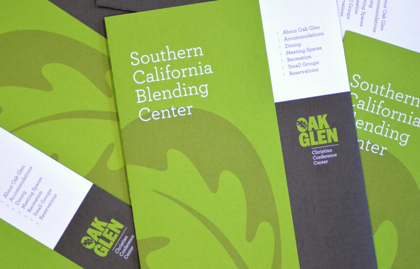 Green cover for a trifold brochure.