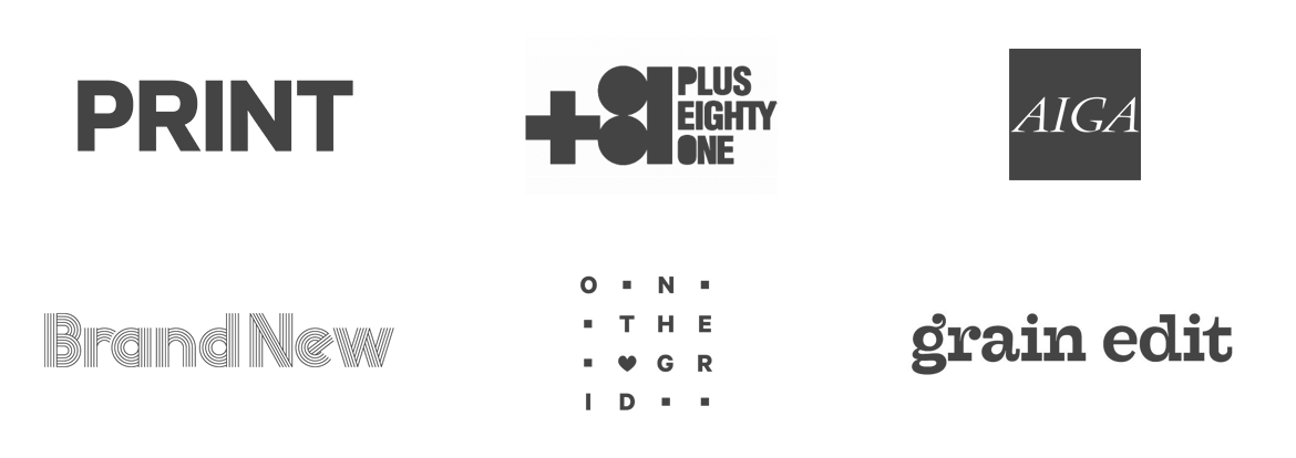 Logos of branding and logo press.